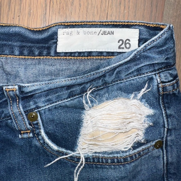 Rag & Bone Distressed Jean Shorts - Picture 4 of 5